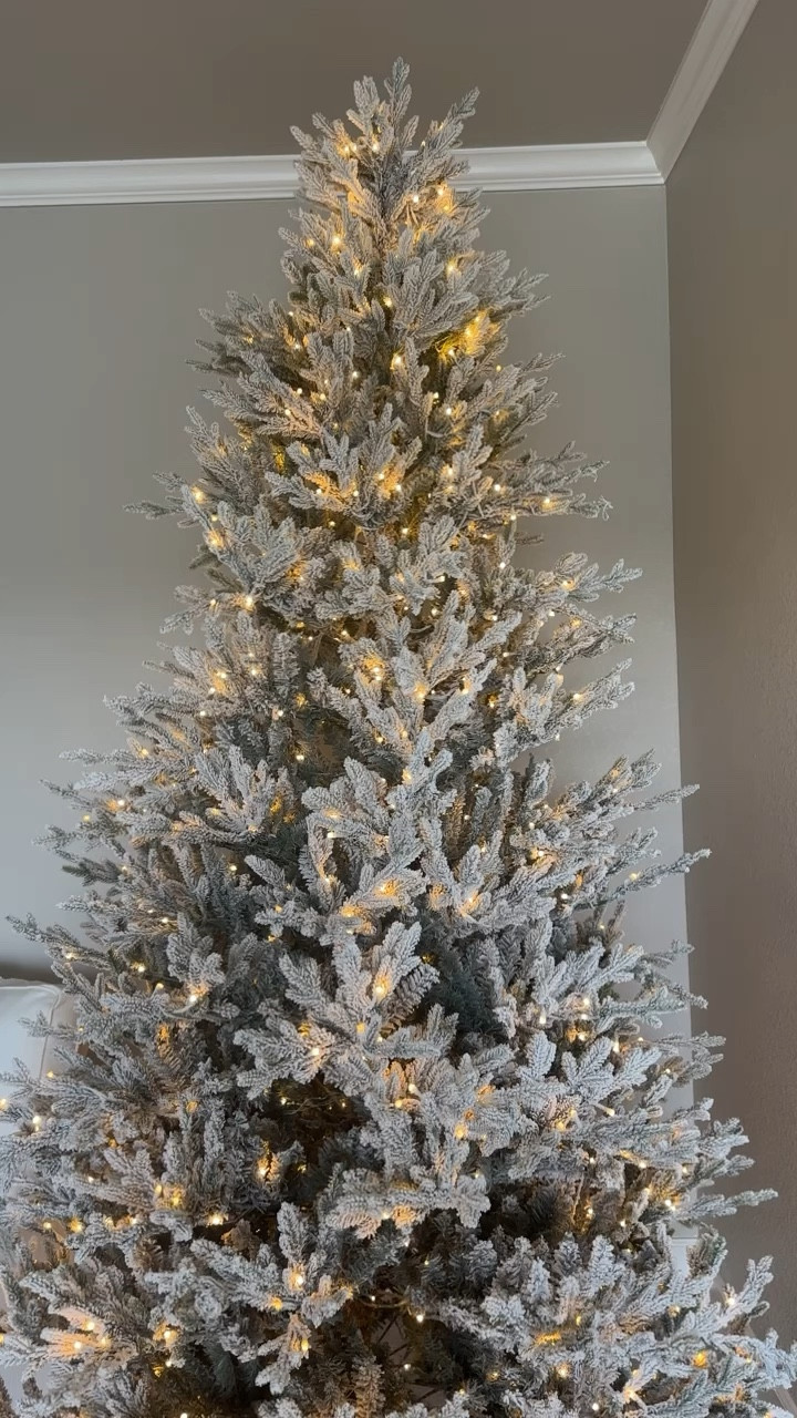 Viral Christmas tree is up!!! It also comes in a non flocked version and is sooooo beautiful!!! 

#LTKSeasonal #LTKHoliday #LTKhome