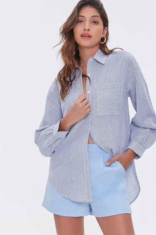 Striped Seersucker Shirt | Forever 21 (US)