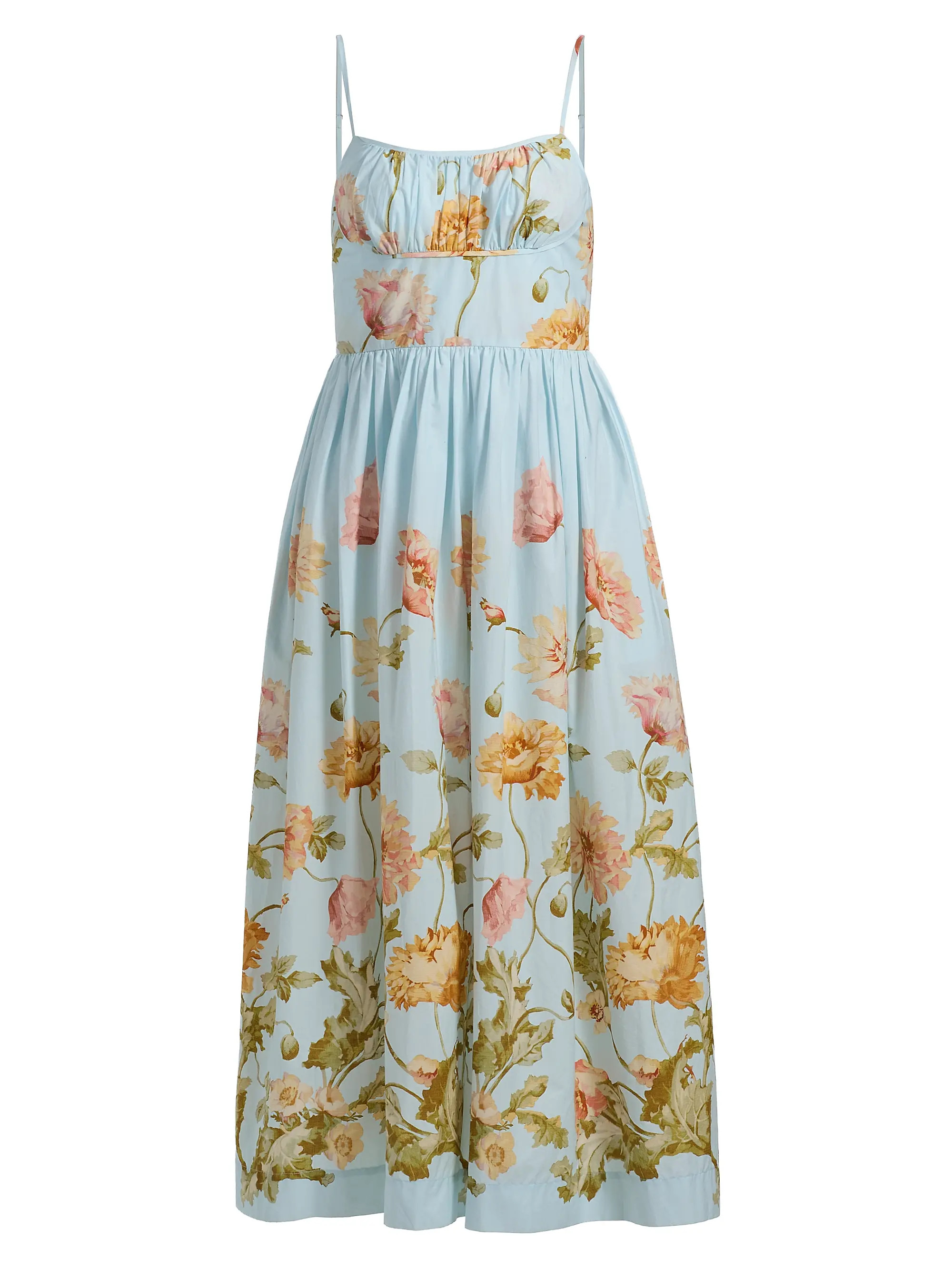 Cara Cara Alba Floral Cotton Midi-Dress | Saks Fifth Avenue | Saks Fifth Avenue