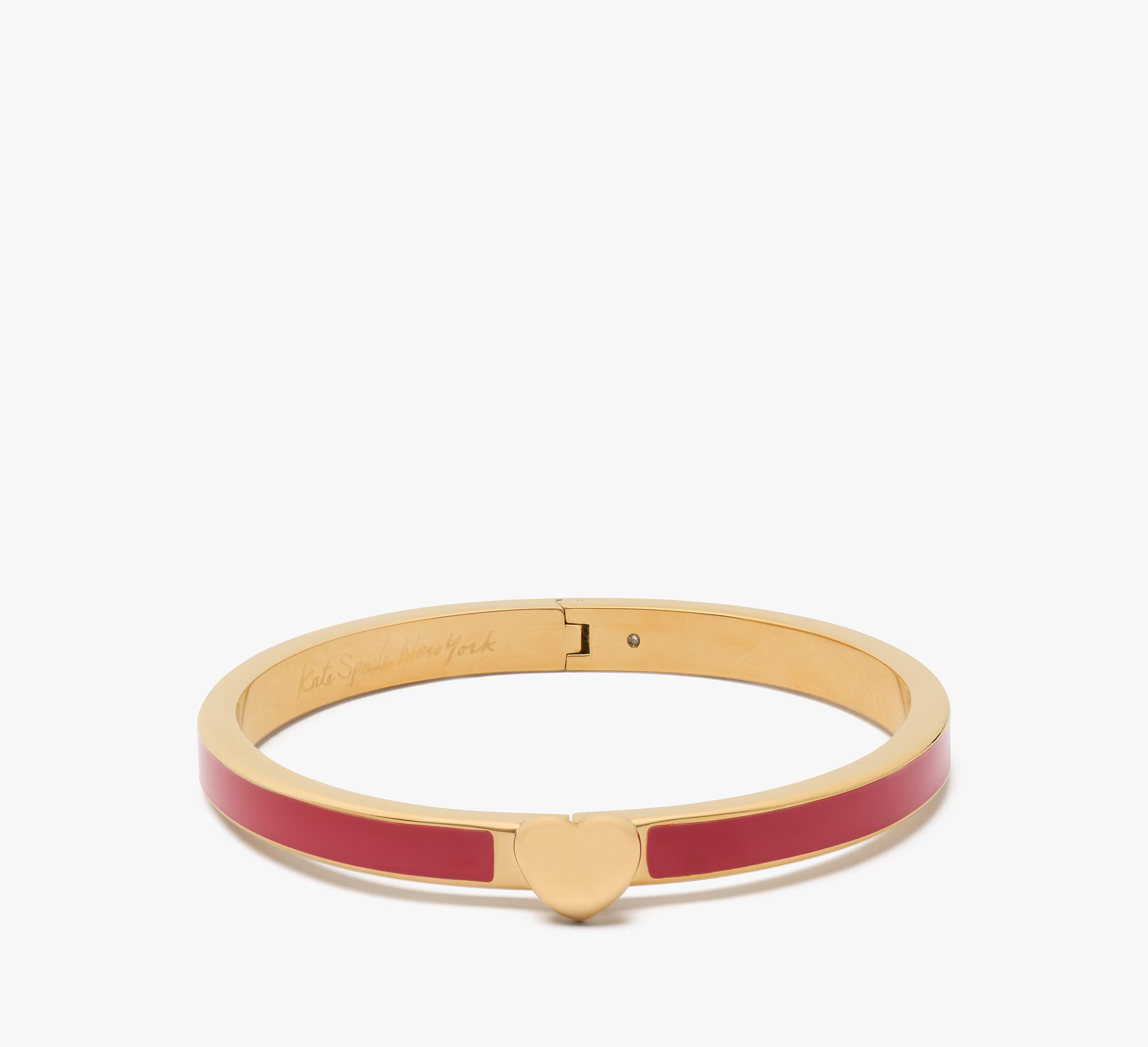 Kate Spade Heart You Enamel Hinged Bangle, Red | Kate Spade (US)