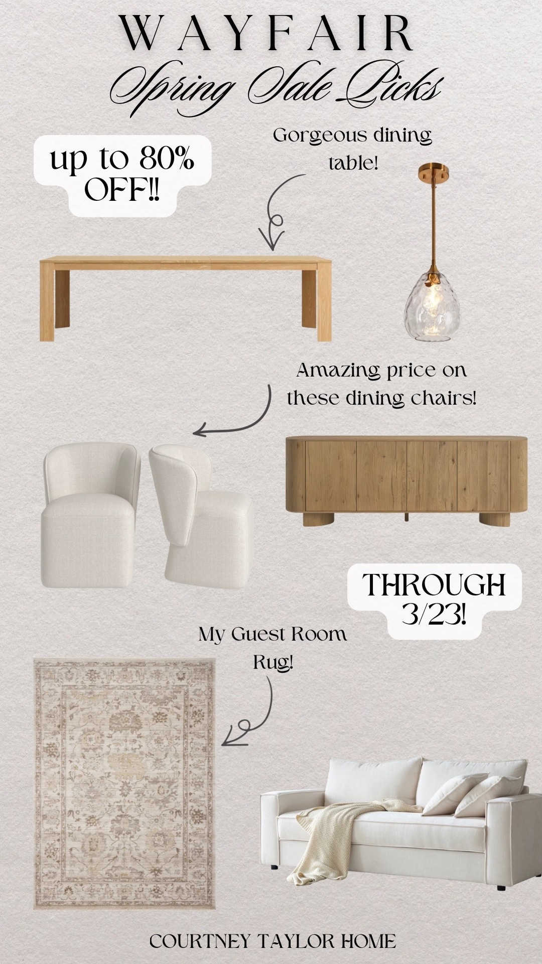 Some of my picks from Wayfair’s Spring Cyber Sale! Everything is up to 80% off and free shipping when you spend $35 through 3/23. 

#LTKHome