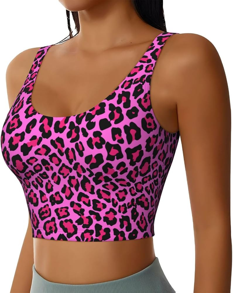 Womens Sports Bra-Yoga Bras Gym Running-Sleeveless Fitness Workout Crop Tops | Amazon (US)