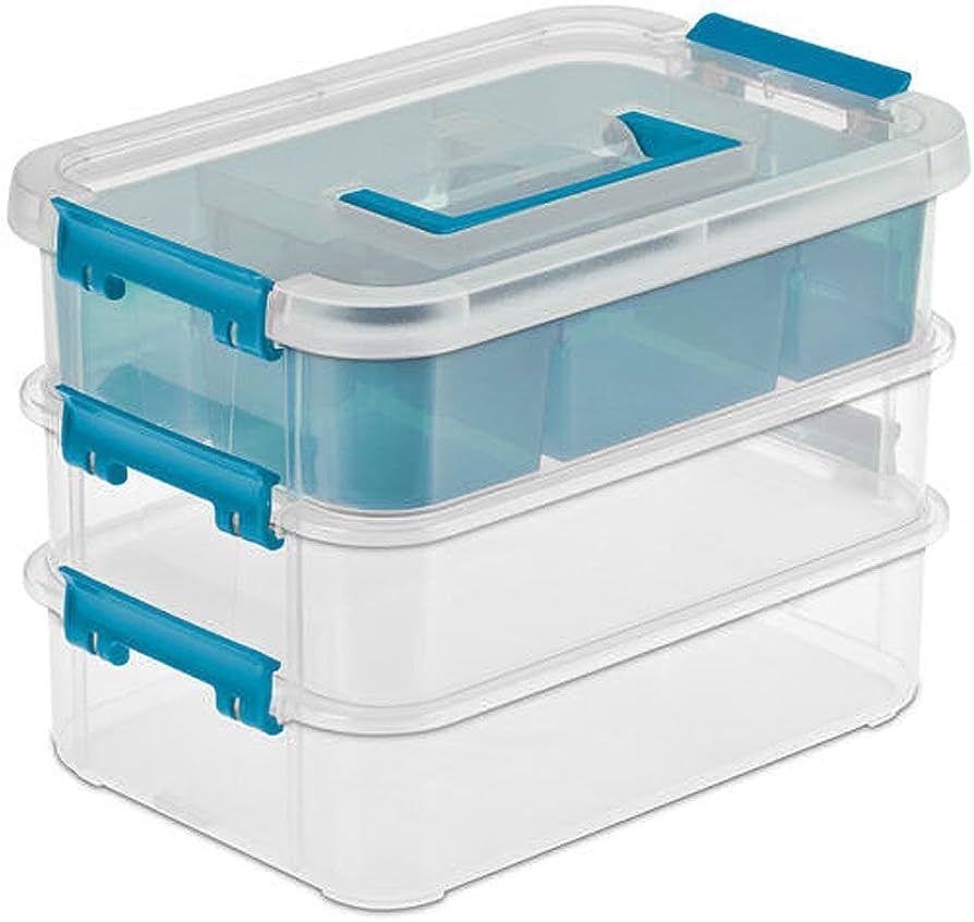 Sterilite 14138606 Layer Stack & Carry Box, 10-5/8-Inch | Amazon (US)