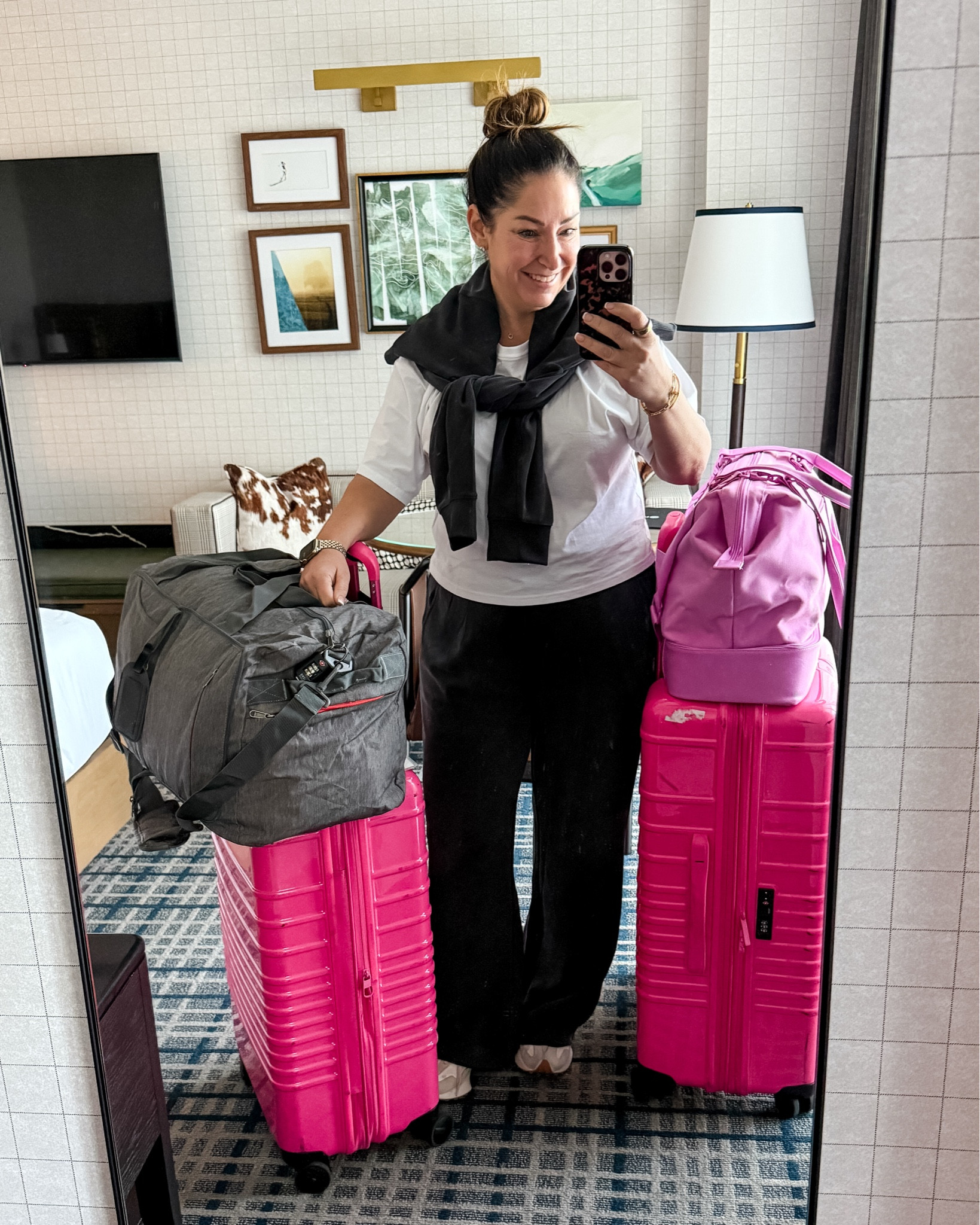 Headed home after LTKCon and my #1 travel tip.. bring a popup hamper and foldable duffel bag. Throw all the dirty clothes into the duffle then into the wash- easy peasy. 

This trip though my bags were also jammed packed with goodies given out by the amazing brands so the extra bag was a must!  

 

#LTKOver40 #LTKMidsize #LTKTravel