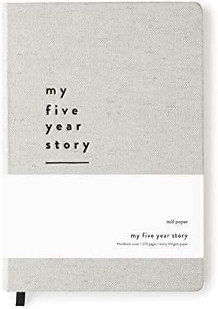 Amazon.com : Mål Paper Five Year Journal - Cotton Hardback | Daily Dated Notebook for Mindfulnes... | Amazon (US)