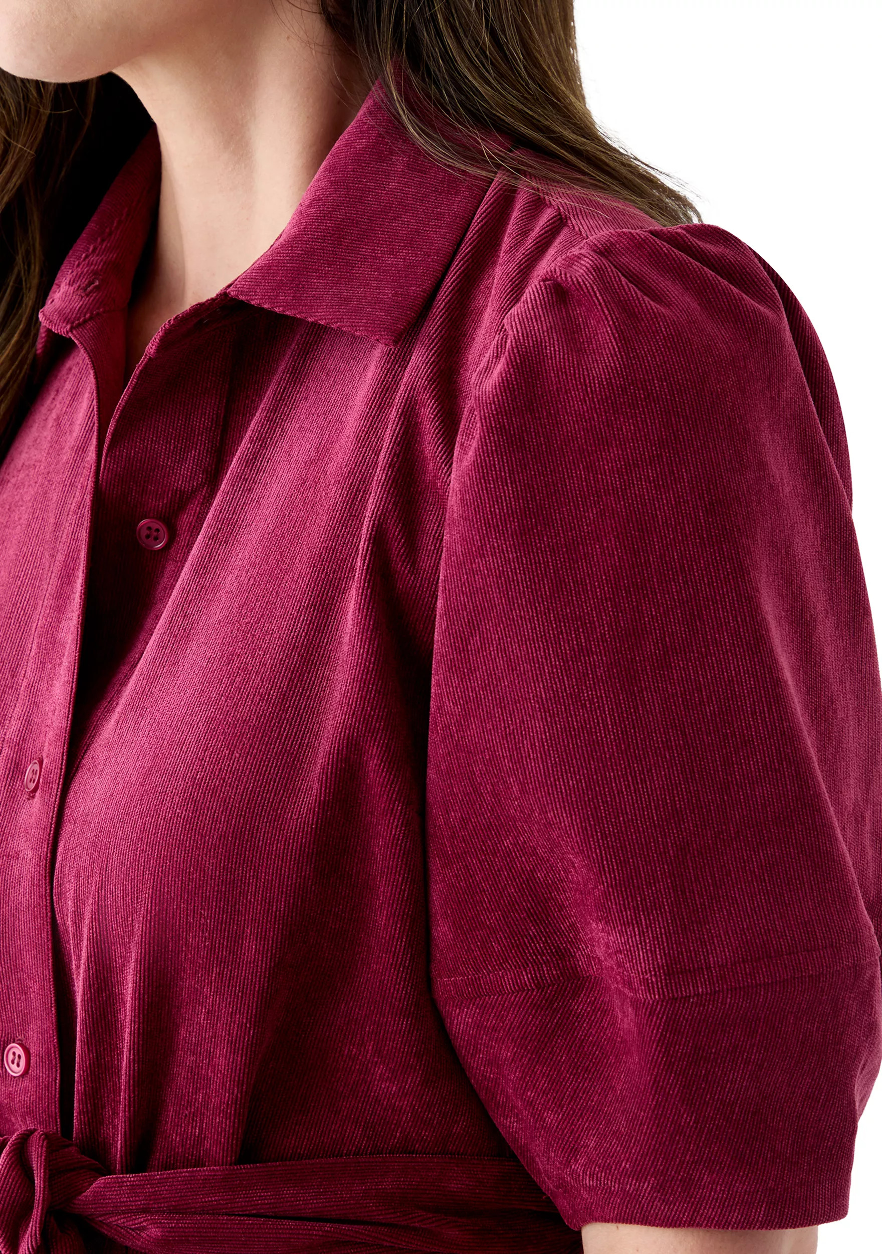 Women's Elbow Sleeve Corduroy Maxi Dress | Belk