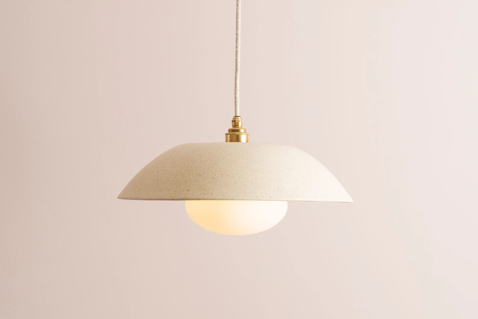 Speckled Cream Matt Dusk Ceramic Lamp Shade and Pendant Set - Etsy Canada | Etsy (US)