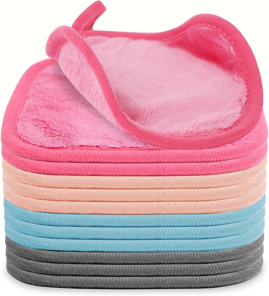 Puomue Makeup Remover Cloth 12 Pack, Ultra Soft and Reusable Microfiber Makeup Remover Towels for... | Amazon (US)
