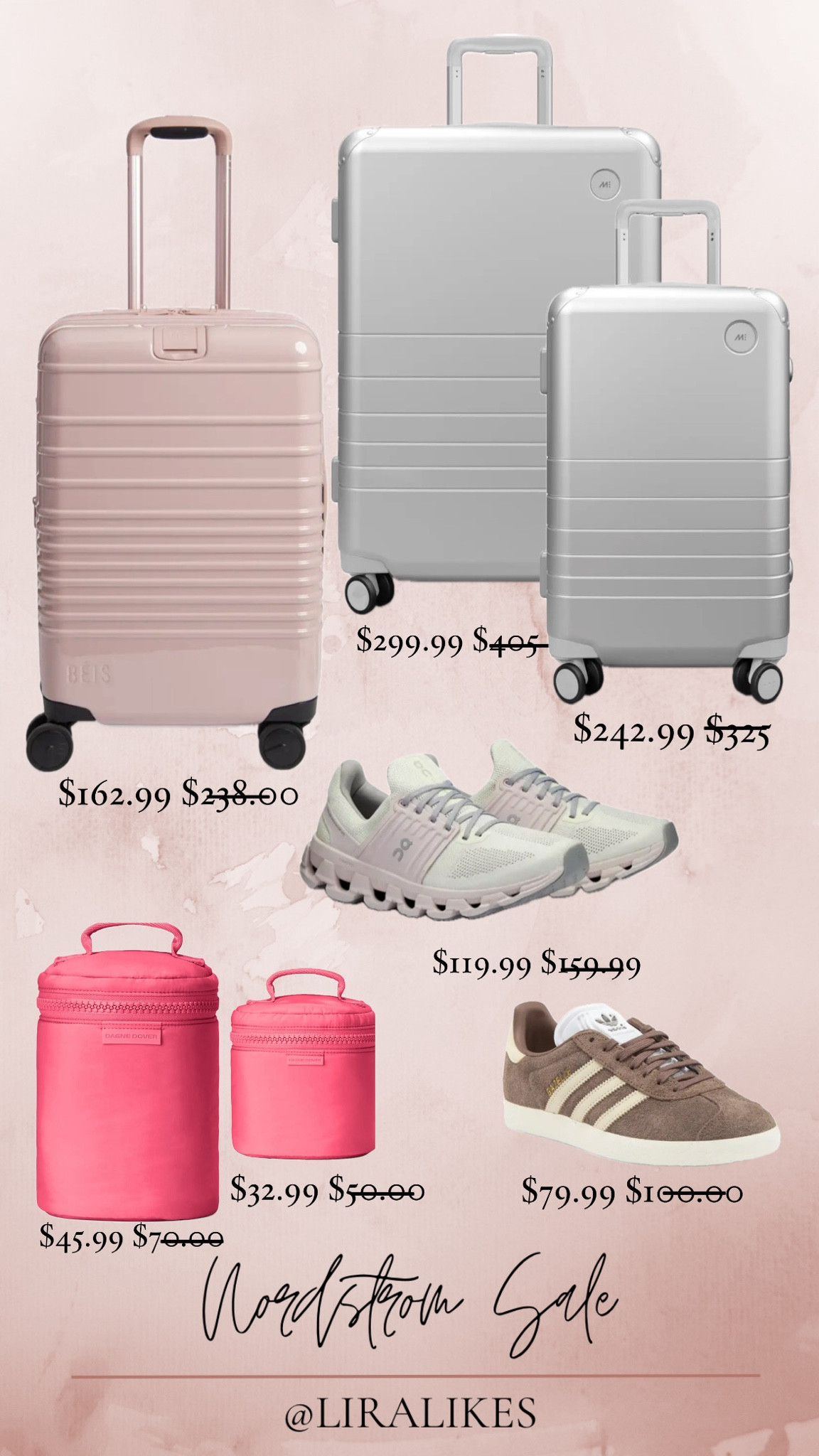 Nordstrom sale travel favorites! I’ve been on the hunt for the glossy pink beis carry on and can’t believe it’s a part of the N sale! We’re heading to Europe in a couple of months so definitely grabbing this before it sells out! 

#LTKSaleAlert #LTKxNSale #LTKSummerSales