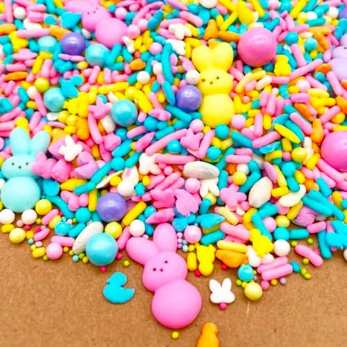 Pastel Peeps Sprinkle Mix by Simply Sucré | Easter Bunny | Easter Sprinkles | Edible Sprinkles | 4 oz. 8oz. 16 oz. 24 oz. | Bulk Sprinkles | Pastel Sprinkles (16 oz jar) | Amazon (US)