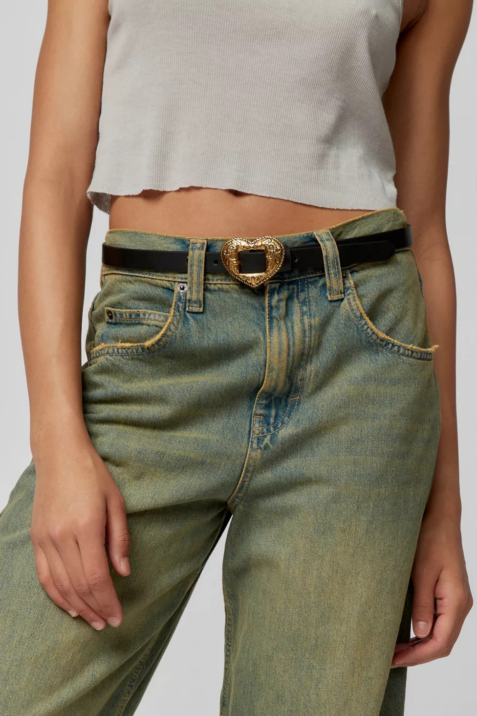 UO Western Heart Buckle Belt | Urban Outfitters (US and RoW)
