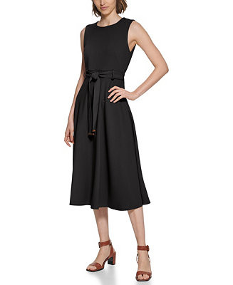 Women's Sleeveless Midi A-Line Dress | Macy's