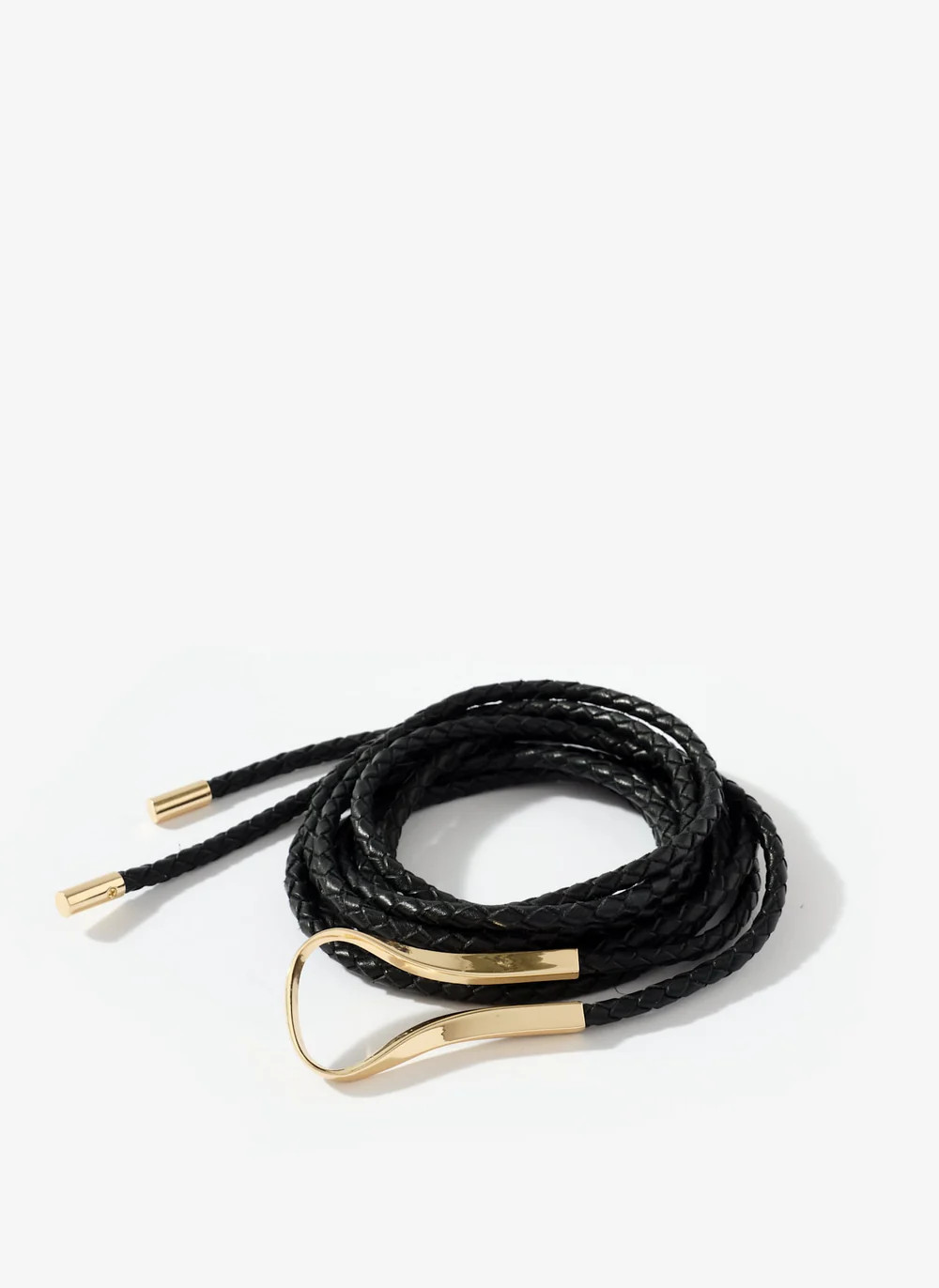 Black Leather Tie Waist Belt | Mint Velvet - US