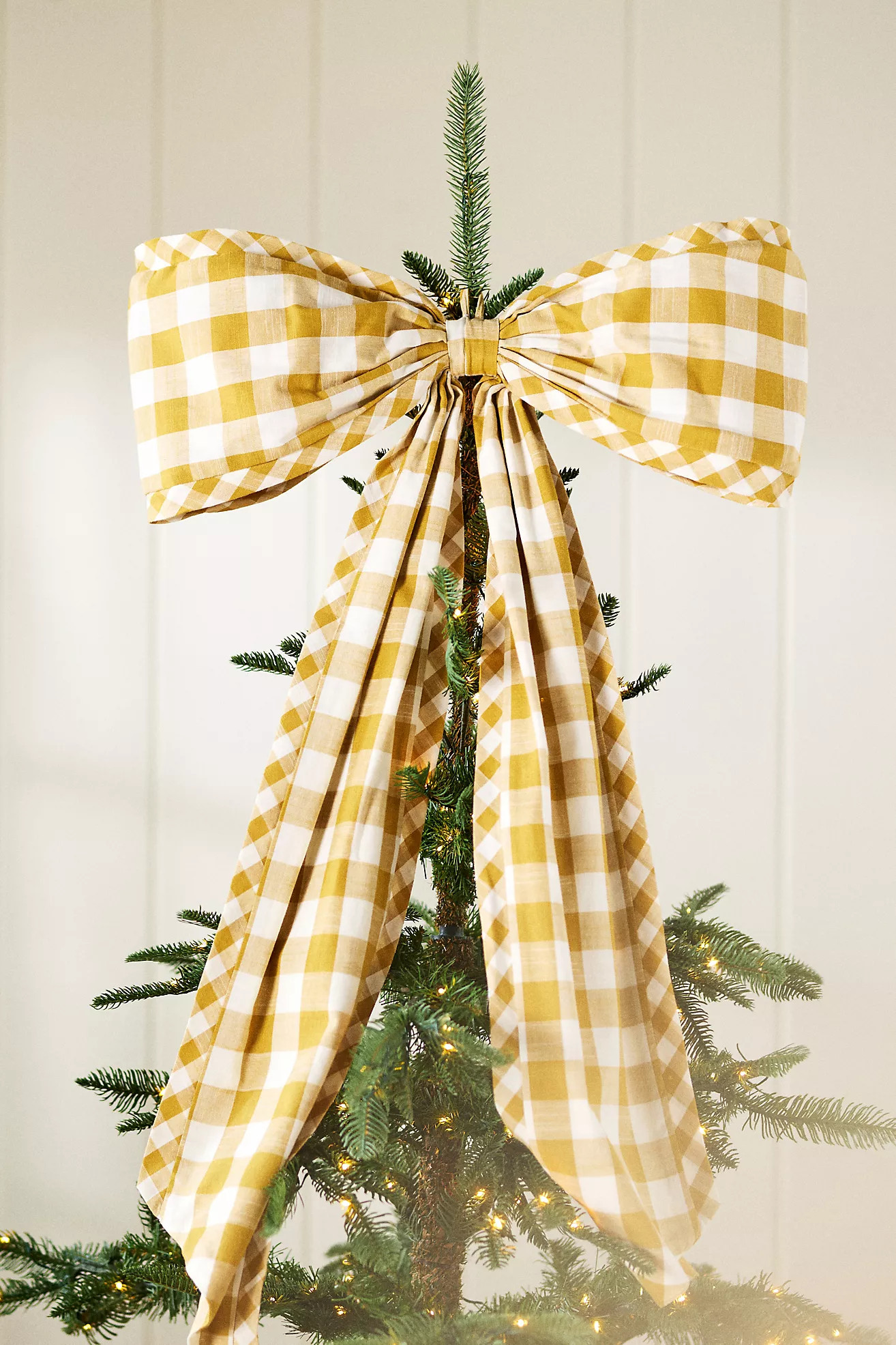 Gingham Bow Tree Topper | Anthropologie (US)