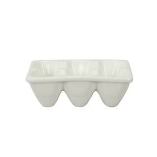6.4" White Ceramic Egg Tray by Celebrate It™ | Michaels | Michaels Stores