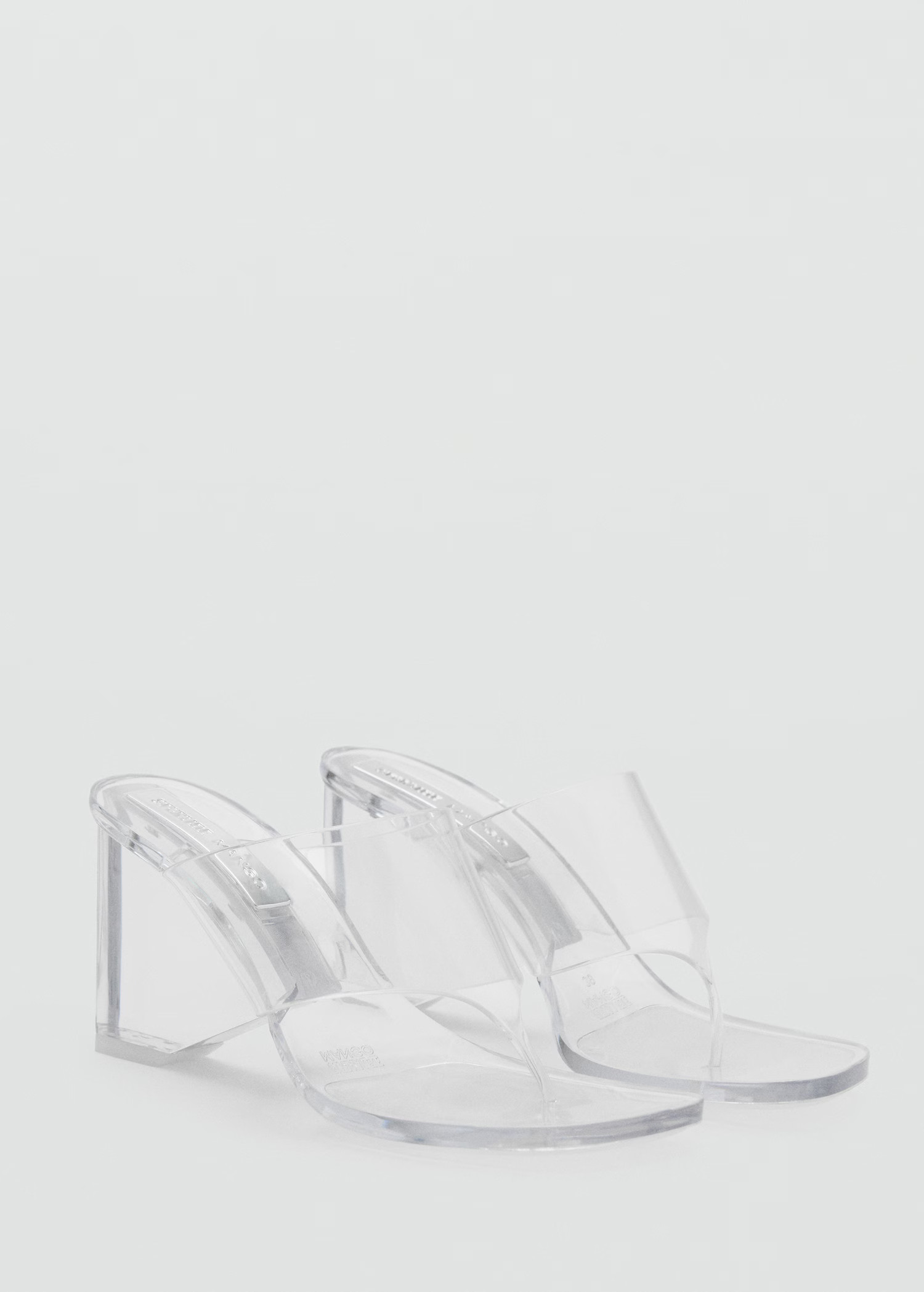 Transparent vinyl wedge sandals | Mango (US/MX/AU)