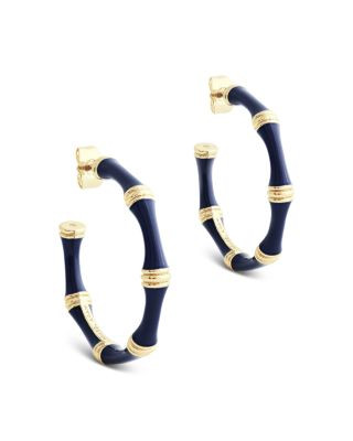 Enamel Bamboo Shaped Hoop Earrings | Bloomingdale's (US)