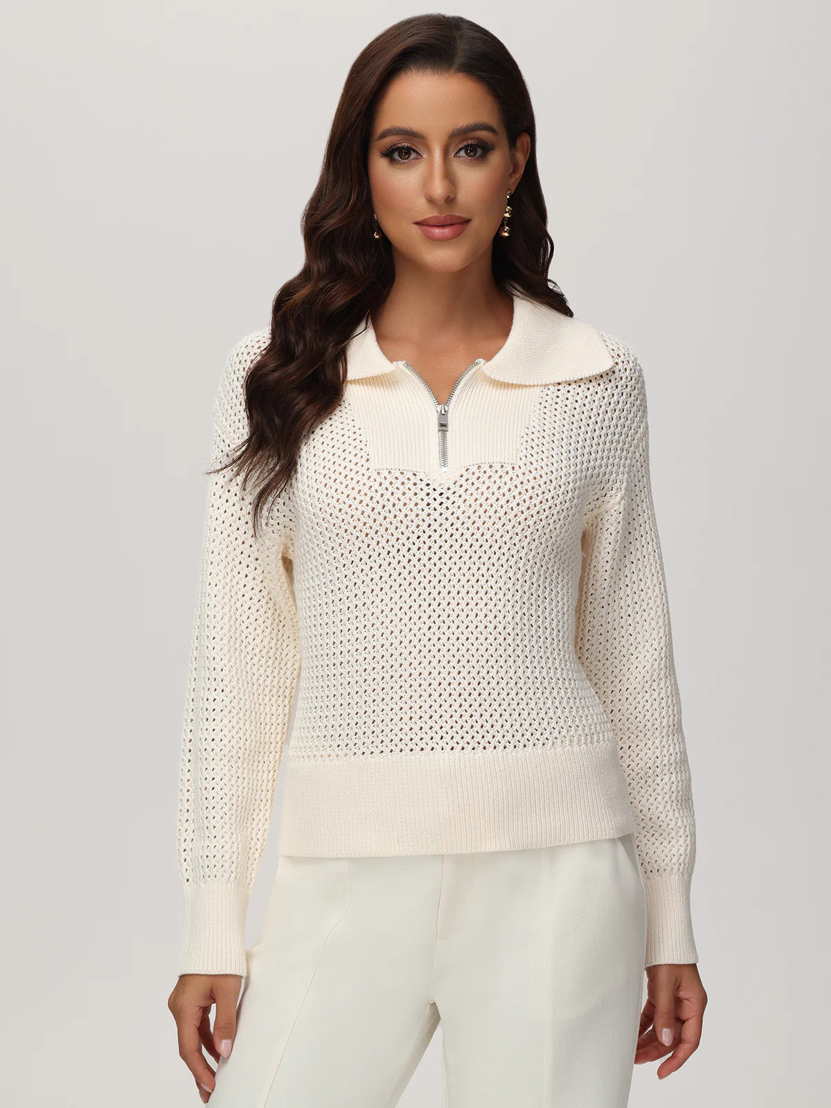 89th & Madison Drop Shoulder Half Zip Sweater | 89th + Madison