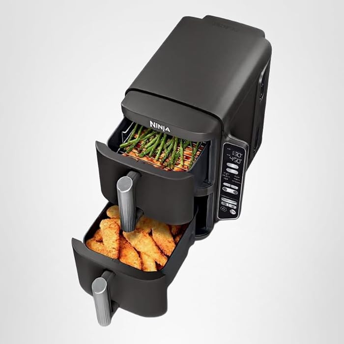 Ninja Air Fryer, 8 QT DoubleStack 2-Basket, Space Saving Design, Cooks 2lb Chicken Wings, Feeds u... | Amazon (US)