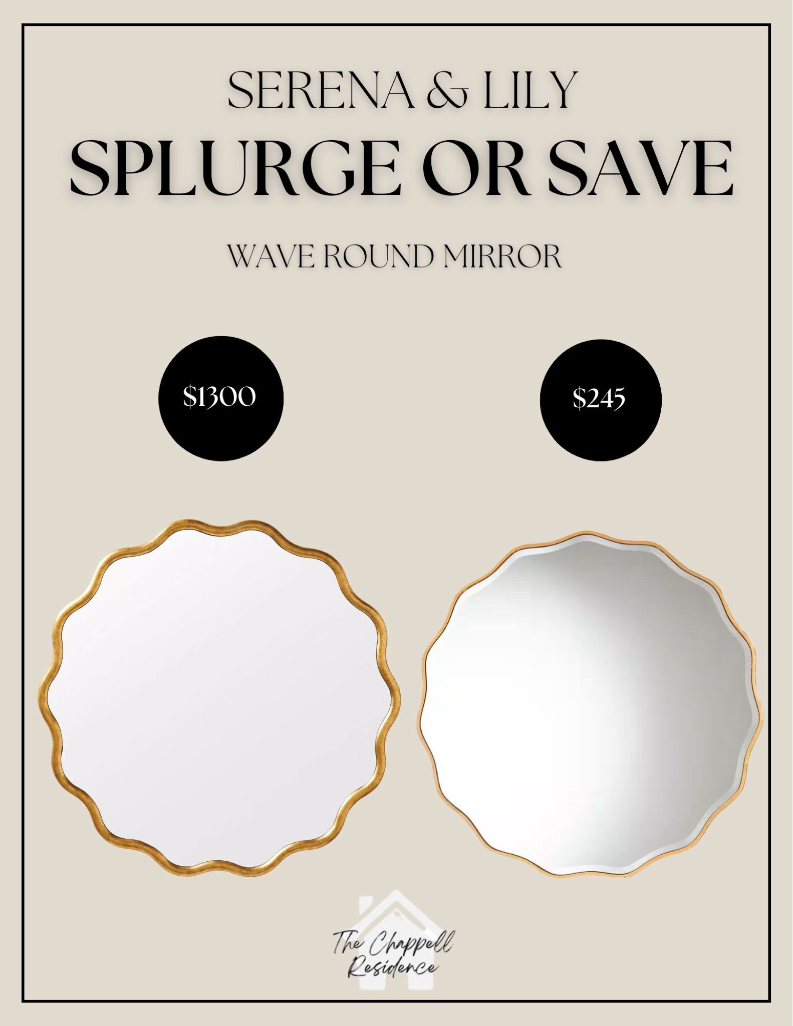 Serena & Lily Wave Round Mirror Dupe

#LTKSaleAlert #LTKHome #LTKU
