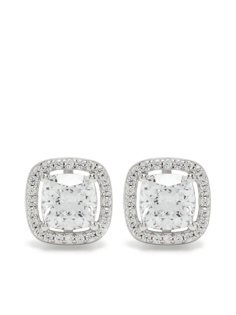 embellished square stud earrings | Farfetch Global