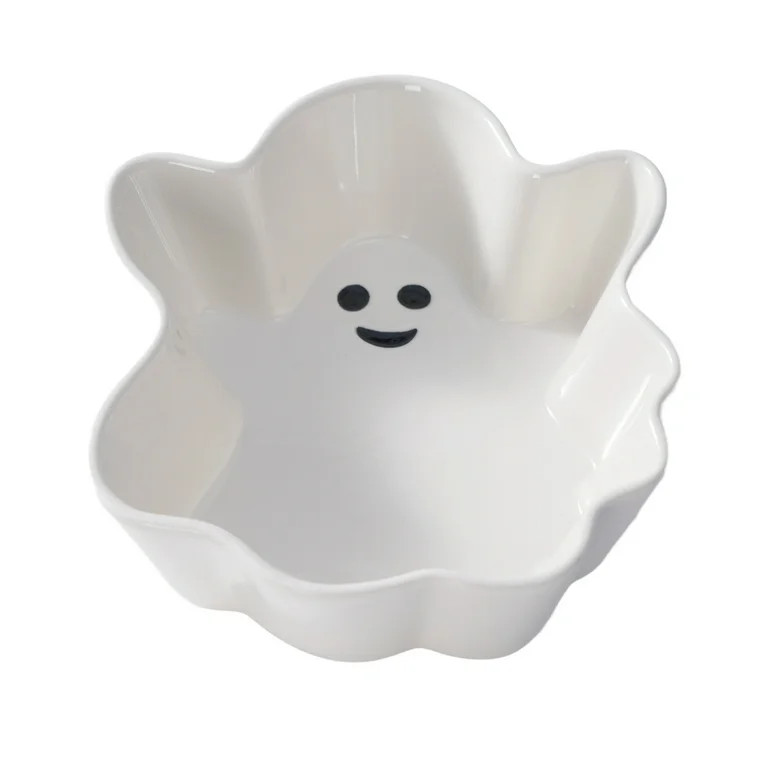 Way to Celebrate Halloween Stoneware Figural Ghost Appetizer Bowls - Walmart.com | Walmart (US)