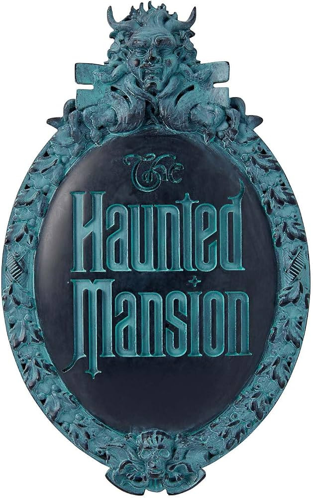 Spirit Halloween Disney The Haunted Mansion Sign, Multicolor | Amazon (US)