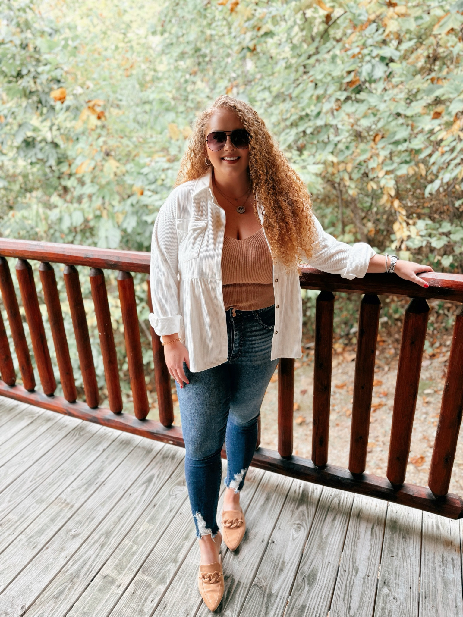 This shacket is a great fall transition piece 🤎fall shacket | amazon shacket | white shacket | tank top | amazon tank top  | jeans | skinny jeans | curvy jeans | buckle jeans  | mules | amazon mules | tank top | amazon tank top  | amazon fashion | amazon finds | amazon look | amazon outfit | fall outfit | fall look | fall fashion | fall finds | fall outfit inspo | fall fashion inspo | fall 2024 | fall trip | fall vacation | fall vacation outfit 

#LTKMidsize #LTKFallSale #LTKSeasonal