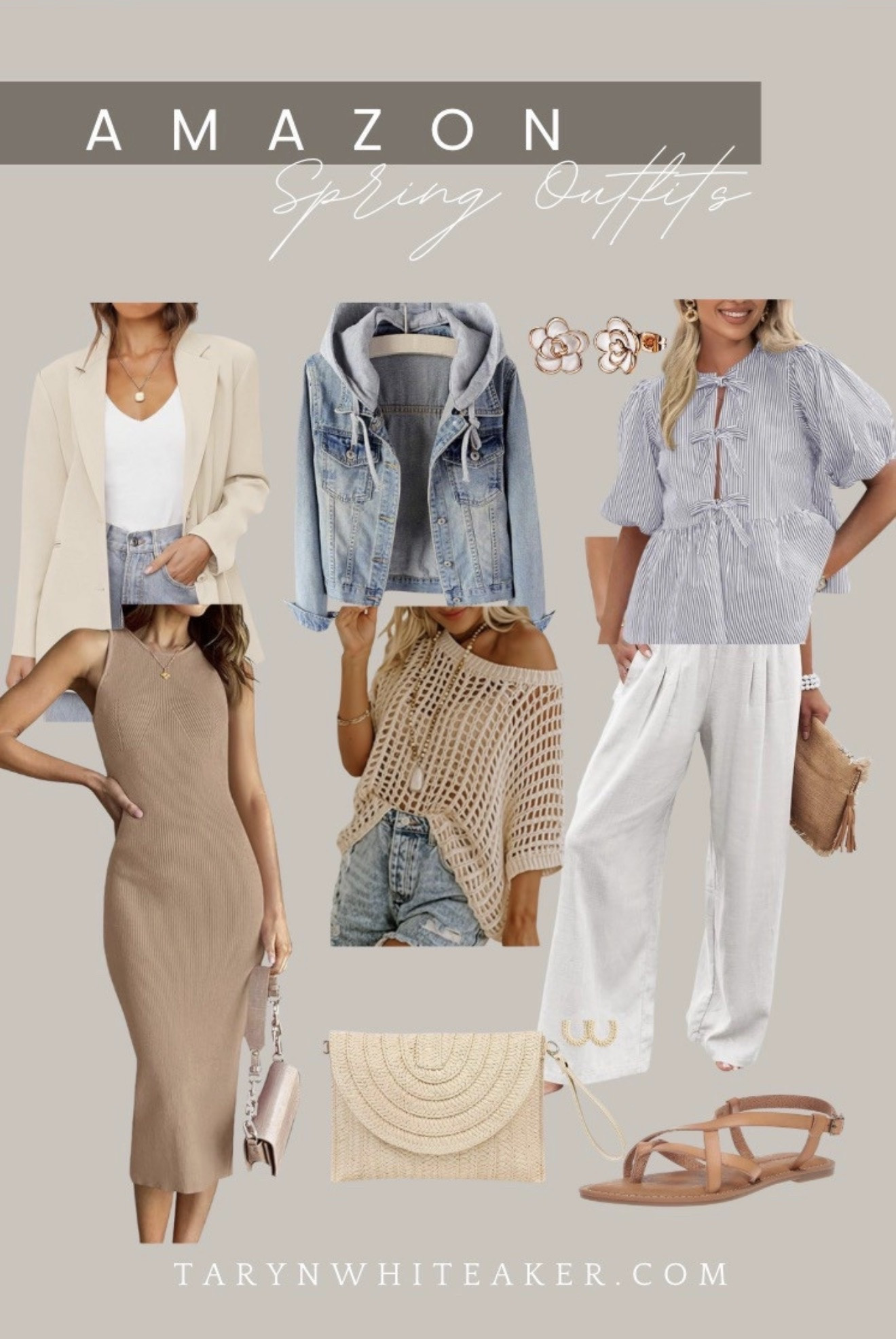 Amazon spring outfits you’ll wear on repeat.

Spring capsule wardrobe, neutral spring outfits, denim jacket outfit, blazer outfit women, wide leg pants outfit, knit midi dress, casual spring layers, teacher outfits, everyday chic style, affordable Amazon fashion.

#LTKSeasonal #LTKootd #LTKmomlife