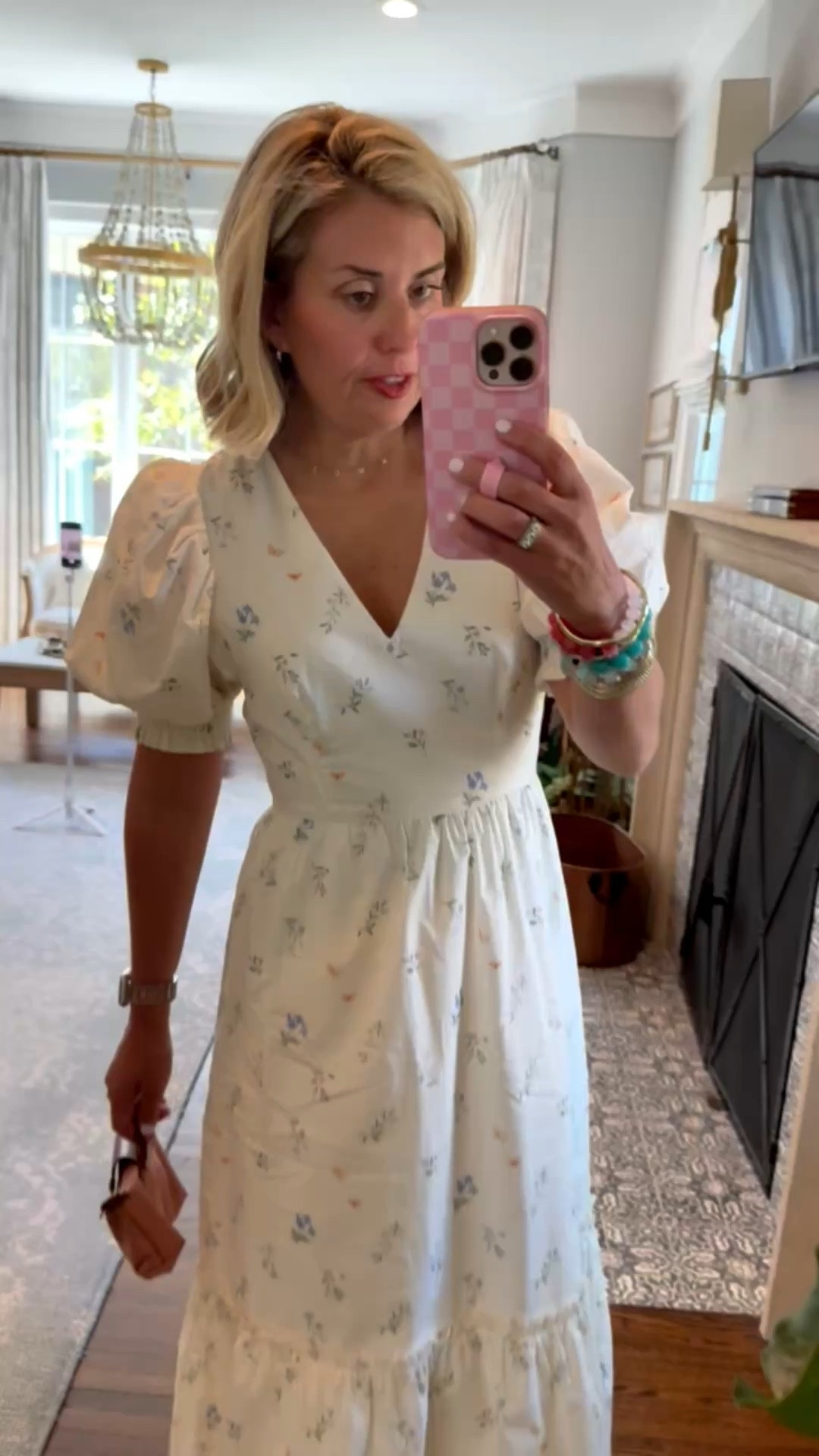 Such a gorgeous dress with puff sleeves and so well made! Dress it up with heels or throw on a sneaker for a more casual look. I’m in a small. 
*Use my code MIXANDMATCH20 at Petal & Pup

#LTKdayinmylife #LTKOver40 #LTKmomlife