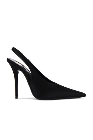 Saint Laurent Mug Slingback Pump in Nero | FWRD | FWRD 