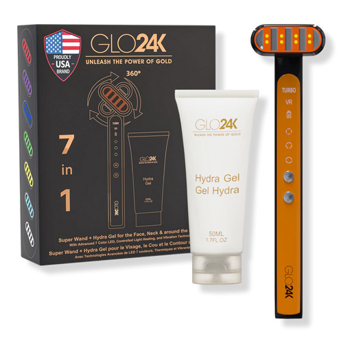 Glo24k 7 Color LED Super Wand + Hydra Gel | Ulta