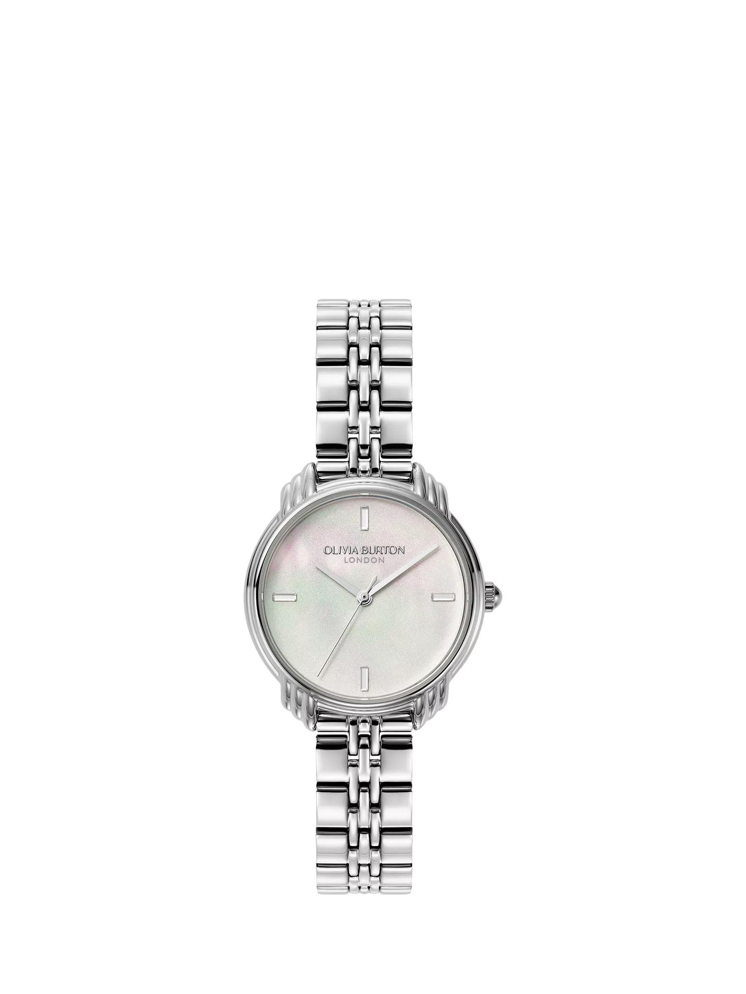 Olivia Burton 24000293 Women's Bracelet Strap Watch, Silver | John Lewis (UK)