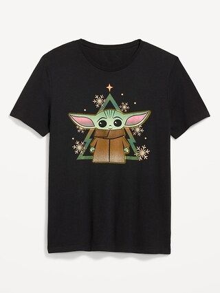 Star Wars: The Mandalorian&#x2122; Grogu Christmas Gender-Neutral T-Shirt for Adults | Old Navy (US)
