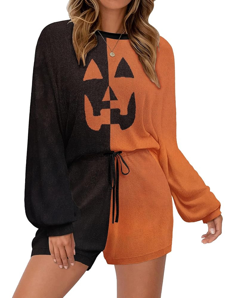 Ekouaer Knit Pajamas Set for Women Lounge Wear Sets Long Sleeve Sweatsuit Matching 2 Piece Outfit... | Amazon (US)