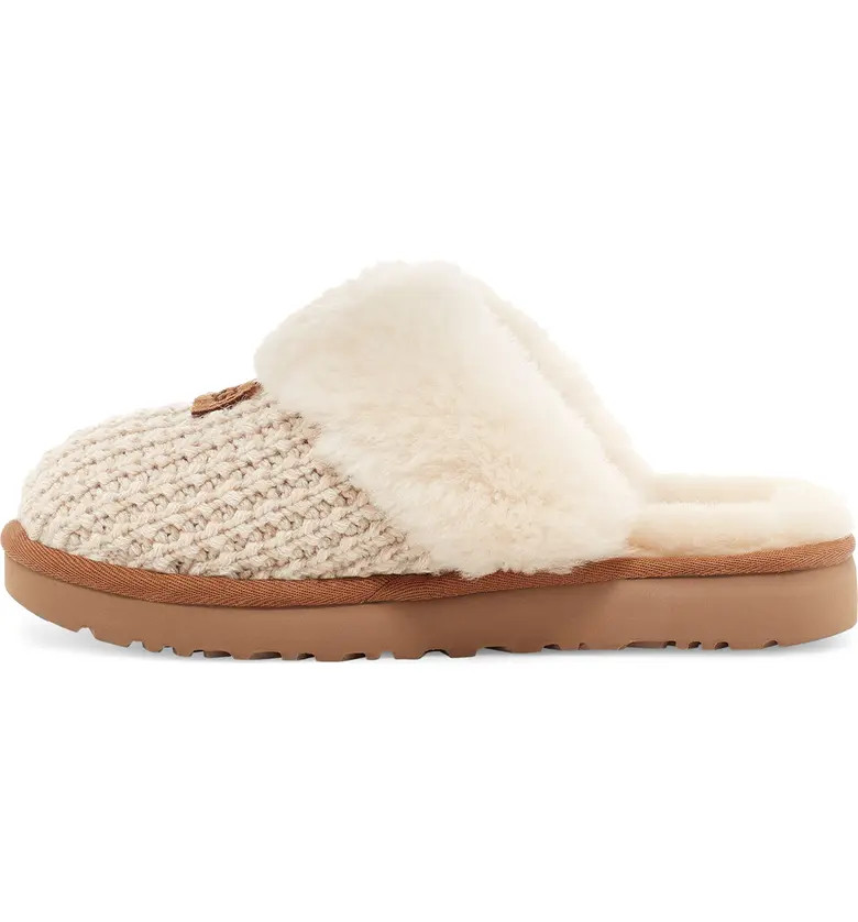 Cozy Knit Genuine Shearling Slipper (Women) | Nordstrom