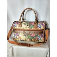 Leisure Vintage Floral Tapestry Travel Bag/Pastel Flowers Wide Deep Zippered Hand Bag/Shoulder Strap Carry On Bag Gym Bag/Gift Idea/No.676 | Etsy (US)