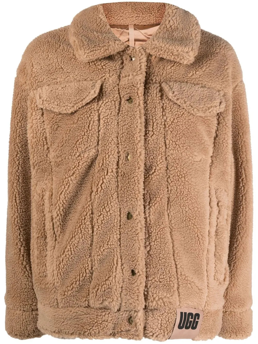 faux shearling jacket | Farfetch Global