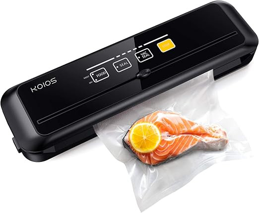 KOIOS Vacuum Sealer Machine, Automatic Food Saver Vacuum Sealer, 80 kpa Food Sealer with Cutter, ... | Amazon (US)