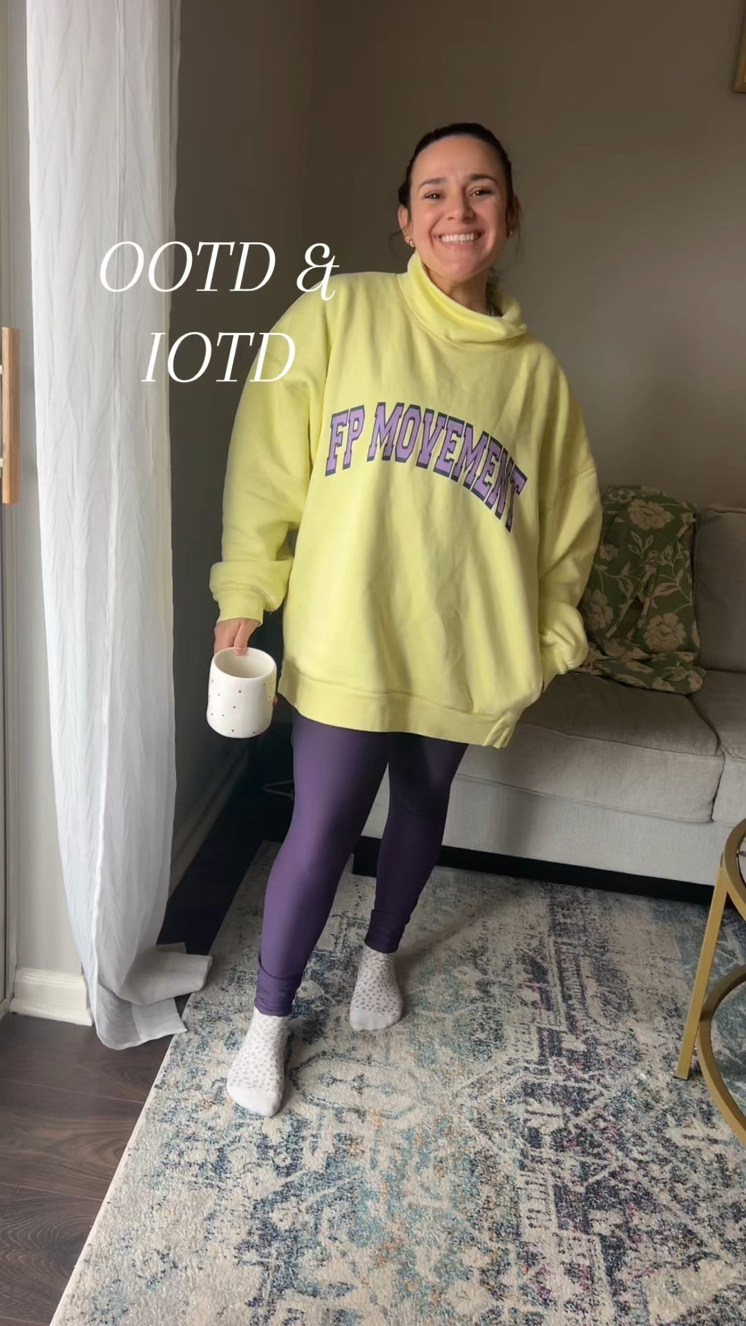 OOTD 🫶🏻
It’s snowing in NJ 😳
This FP movement mock neck is such a good option to stay warm & comfy 
Sweatshirt: M 
Leggings: M 


#LTKootd #LTKmomlife #LTKSeasonal