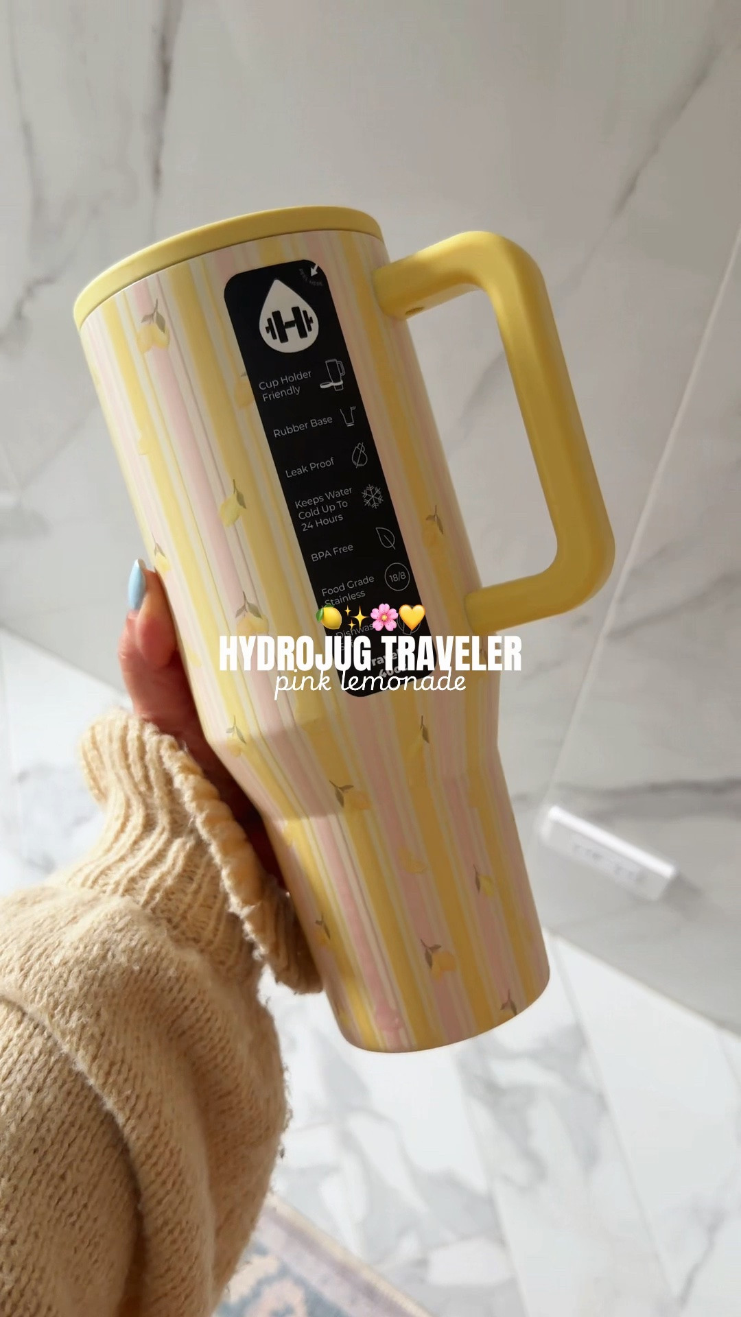 Exclusive drop 7|7. Meet the HydroJug Traveler in Pink Lemonade—the happiest tumbler of the summer! 

If you love collecting limited-edition HydroJug designs, this one is definitely worth grabbing before it sells out. 💛🍋

HydroJug Traveler, Pink Lemonade HydroJug, insulated tumbler, summer water bottle, cute tumbler, aesthetic drinkware, leakproof tumbler

#LTKSeasonal #LTKmomlife #LTKActive