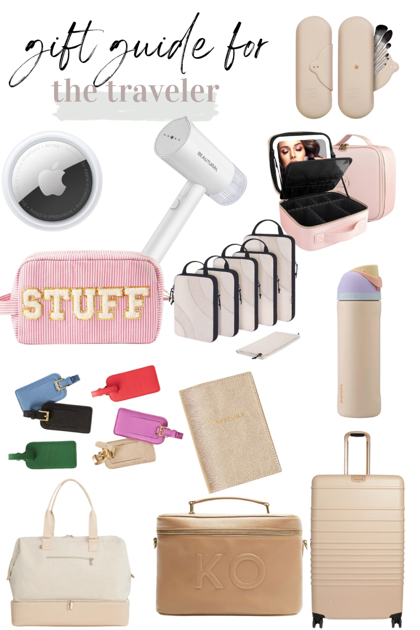 Gift card, gift, ideas, Apple, AirTag, clothing, steamer, packing cubes, make a bag, luggage tags, passport holder, duffel bag suitcase, travel must have

#LTKGiftGuide #LTKSeasonal #LTKHoliday