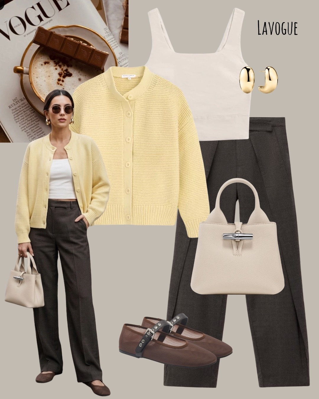 Yellow cardigan layered over a cream linen top and brown pants, finished with brown mesh flats and a cream bag for an effortlessly chic look. ☀️🤎
Shop Below 👇🏼 

#EverydayOutfit #CasualChic #LinenStyle #SpringStyle #SummerStyle #OOTD #EffortlessStyle

#LTKSeasonal #LTKootd #LTKWorkwear