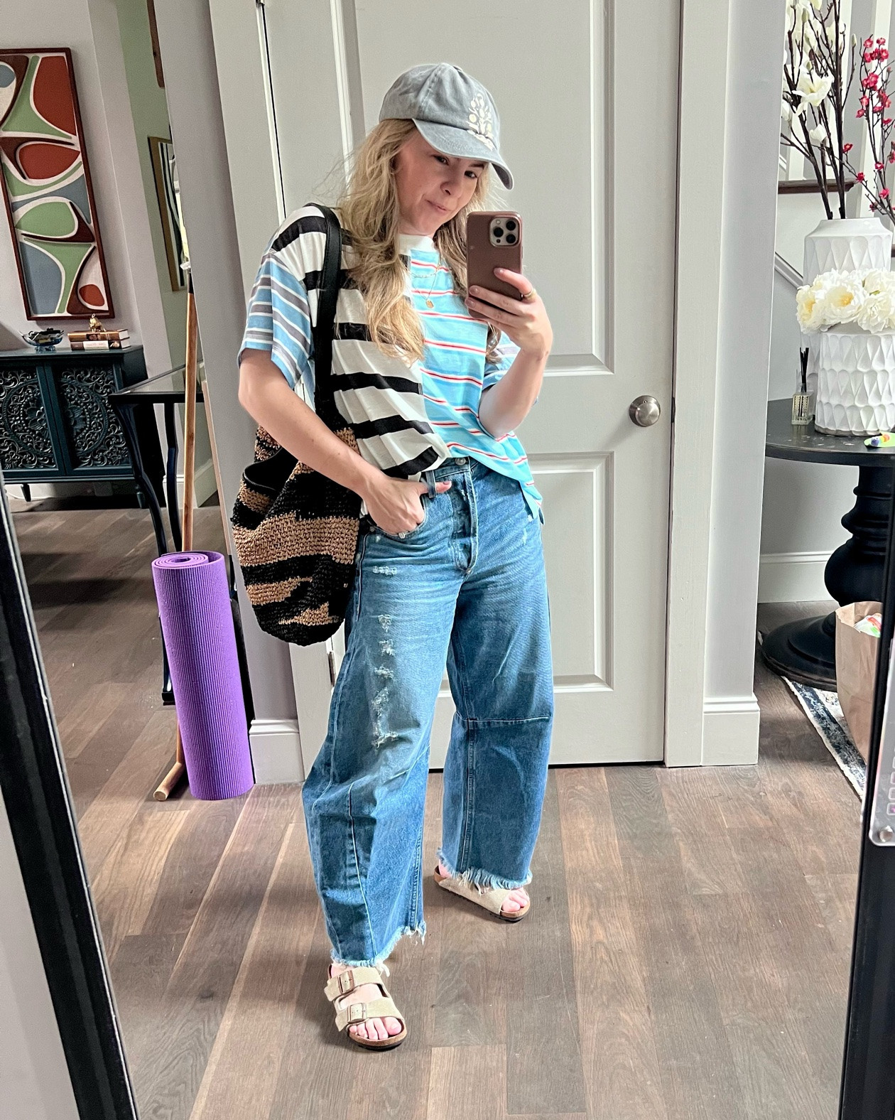 This striped Amazon tee is so cute I got another color and bought one for my daughter.

#LTKOver40
