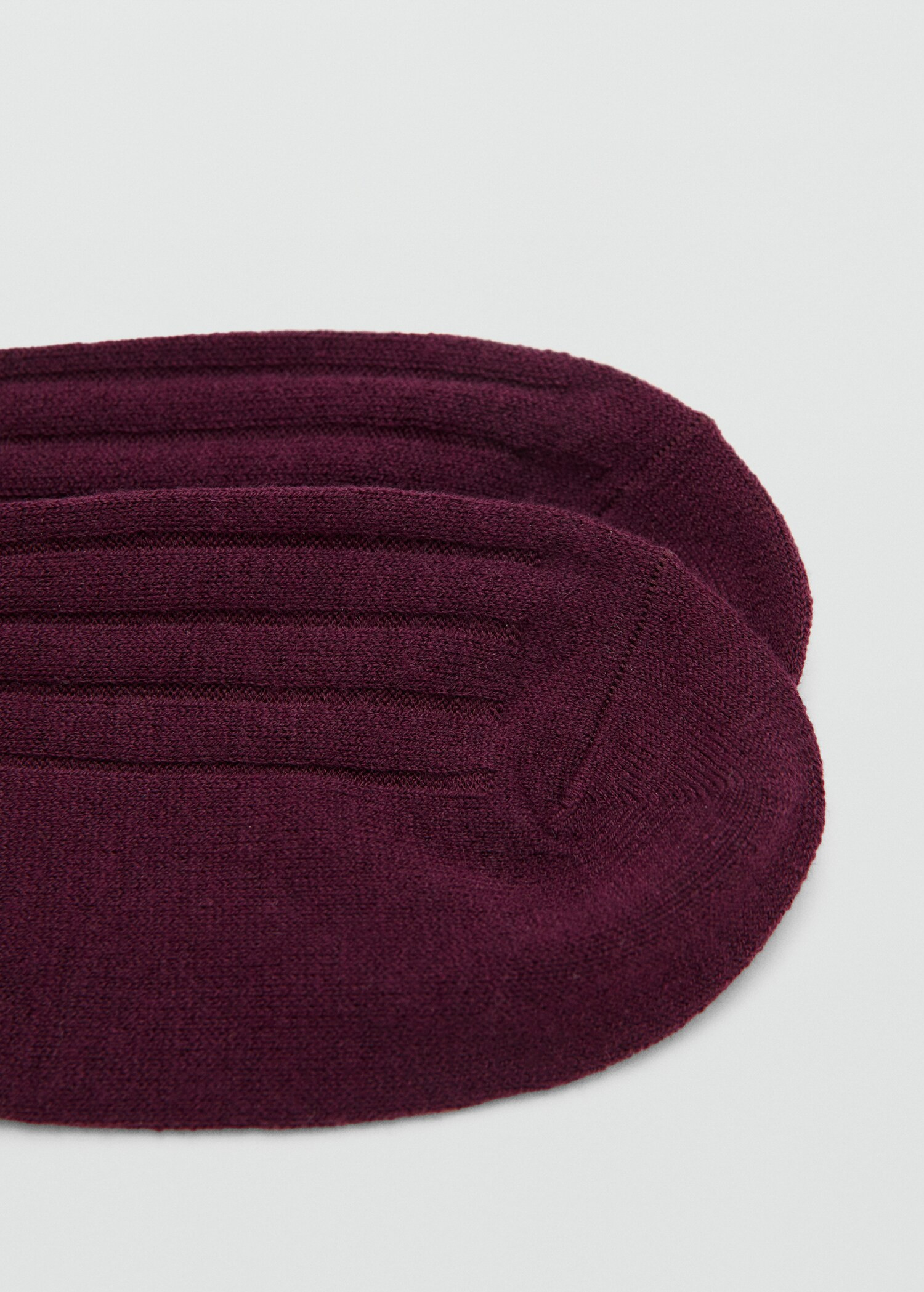 Ribbed wool blend socks | MANGO (UK)