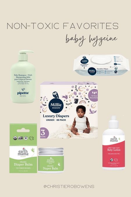 My favorite non-toxic baby hygiene products!

. Baby shampoo / wash
. Diaper Balm
. Lotion
. Diapers 
. Wipes

#LTKbump #LTKunder50 #LTKbaby