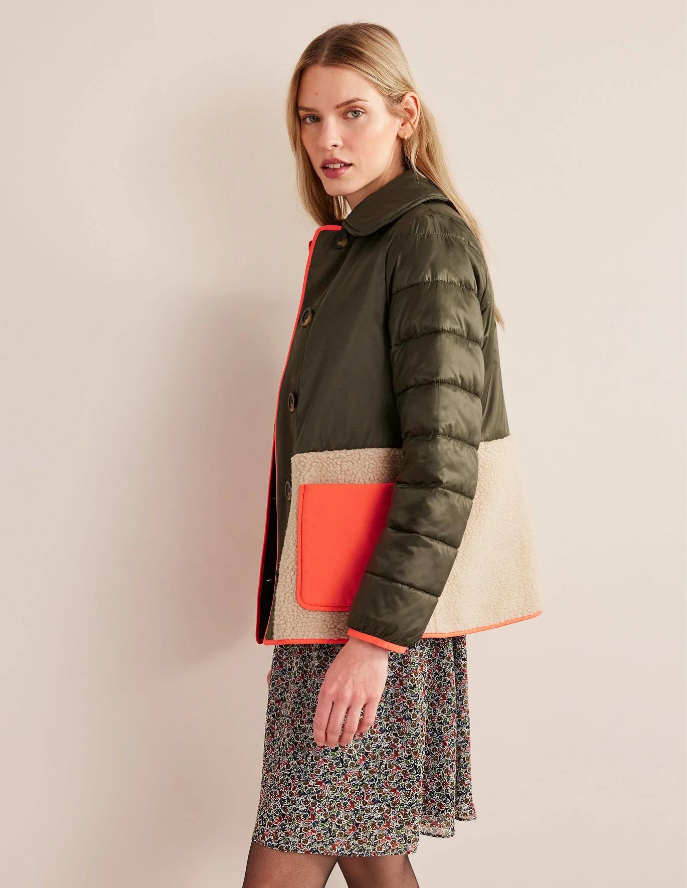 Quilted Borg Jacket | Boden (US)