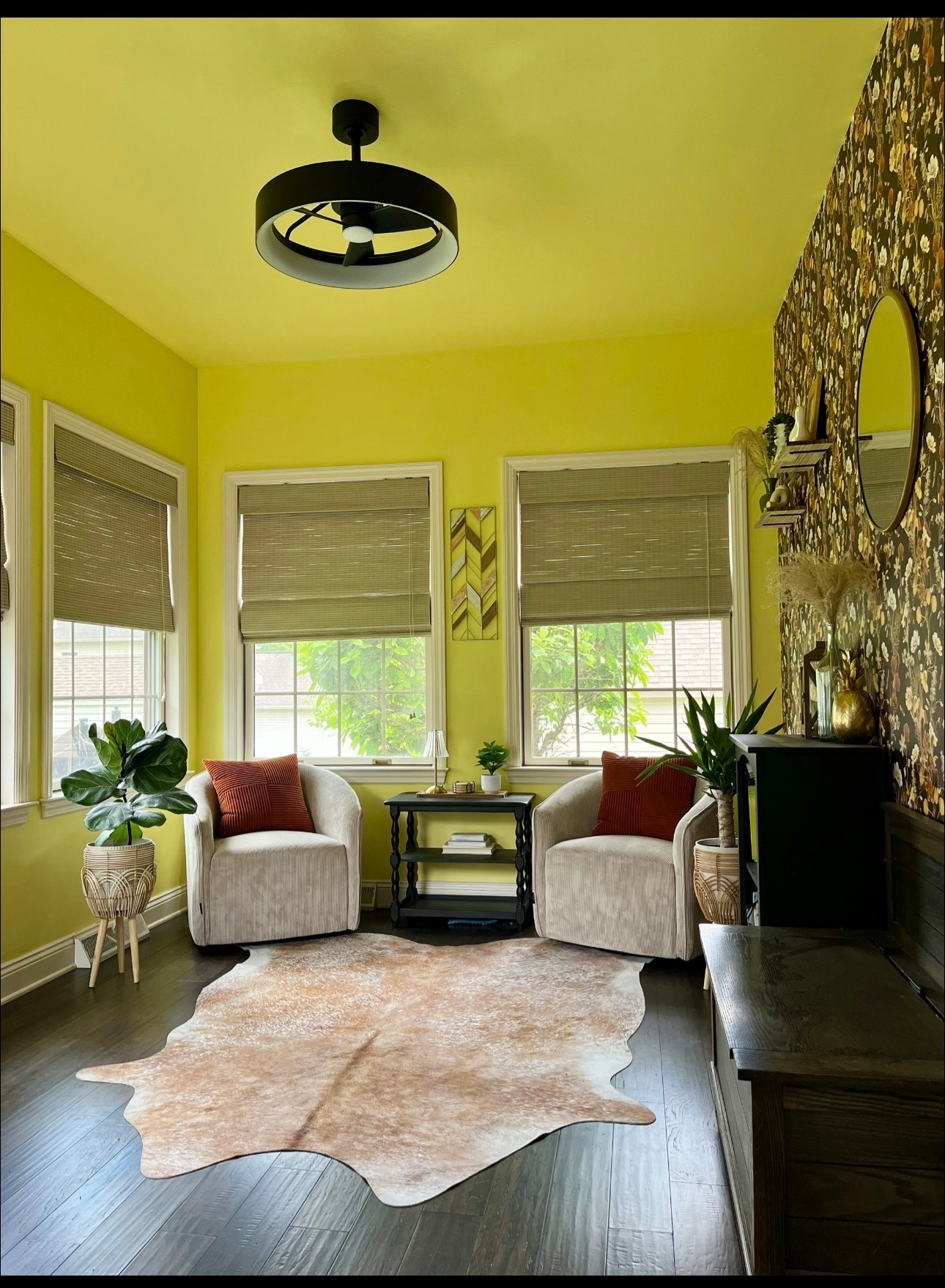Refreshing our children’s playroom was needed. It’s a space of such warmth, light and laughter. Adding a wallpaper accent wall naturally mirrored all the beauty we constantly see within the space! 💛🤎🌼🌻✨

#LTKSeasonal #LTKHome #LTKKids