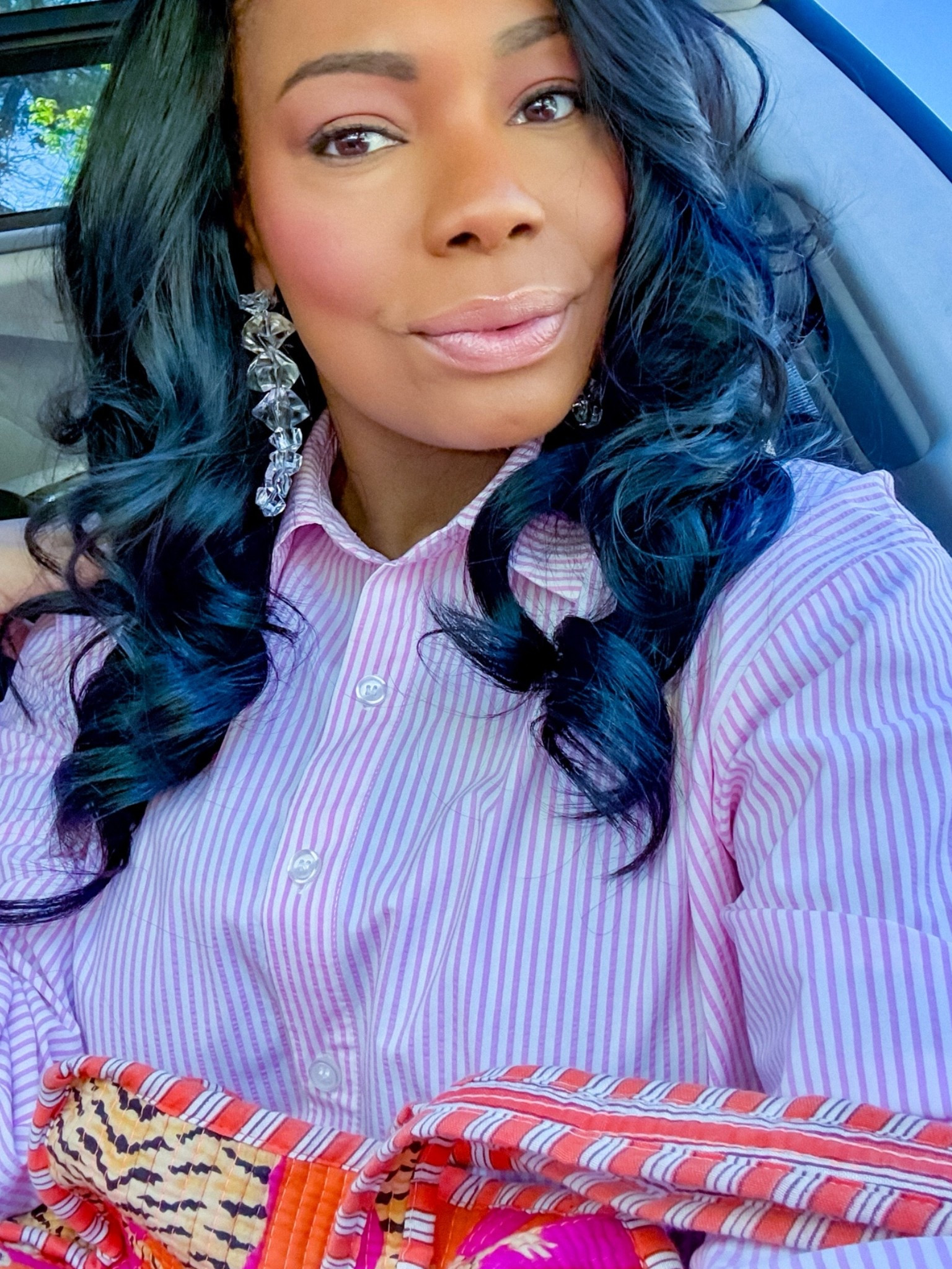 Pretty ice cube statement earrings for summer 🤍

#LTKdayinmylife #LTKgrwm #LTKMidsize