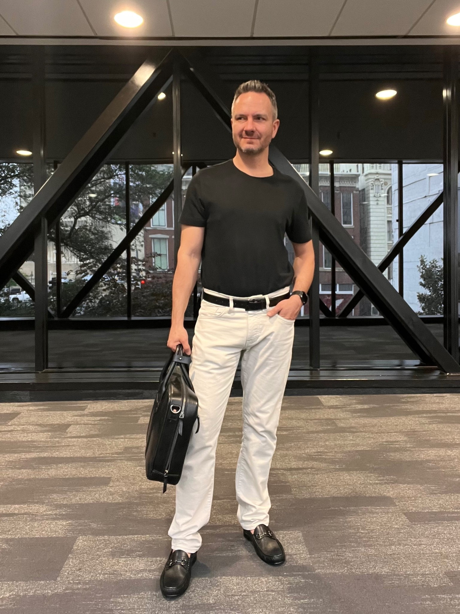Basic but elevated workday fit with one of my favorite tees

#LTKootd #LTKWorkwear #LTKMens
